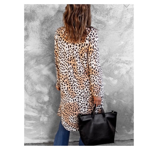 Leopard Print Cardigan - Picture 2 of 5